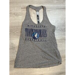 NBA Minnesota Timberwolves Tank‎ Top Sleeveless Basketball Heather Gray